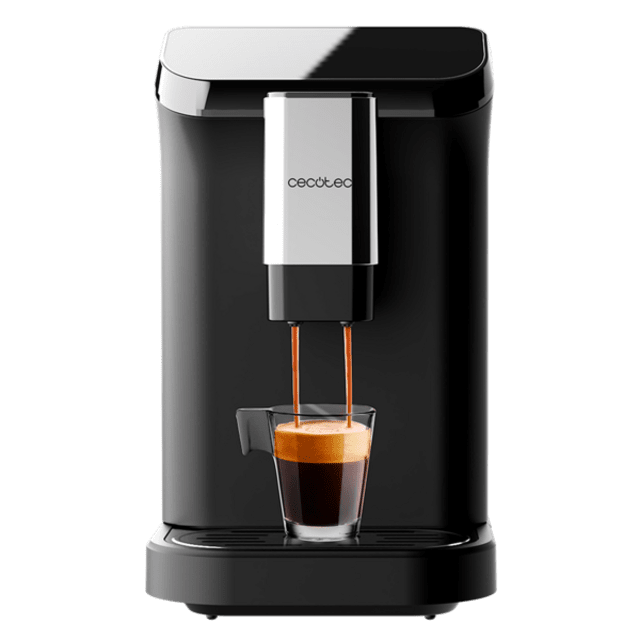 Cremmaet Macchia Black Kompakte, superautomatische Kaffeemaschine mit 19 bar und Thermoblock-System.
