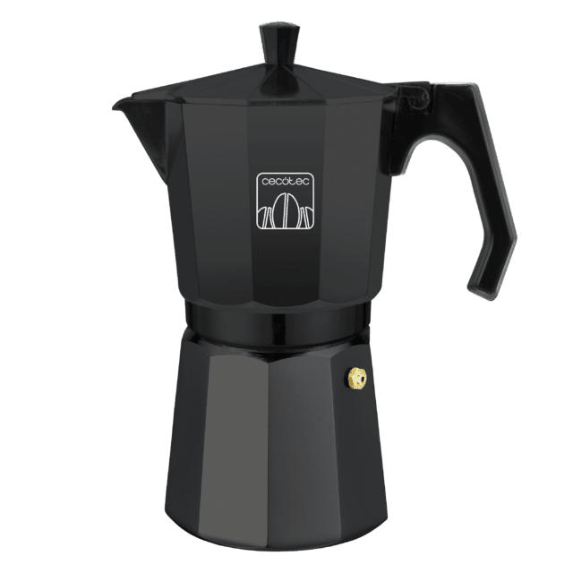 Italienische Kaffeemaschine Mokclassic aus Aluminiumguss für Kaffee mit dem besten Körper und Aroma (Mokclassic 900, Black)