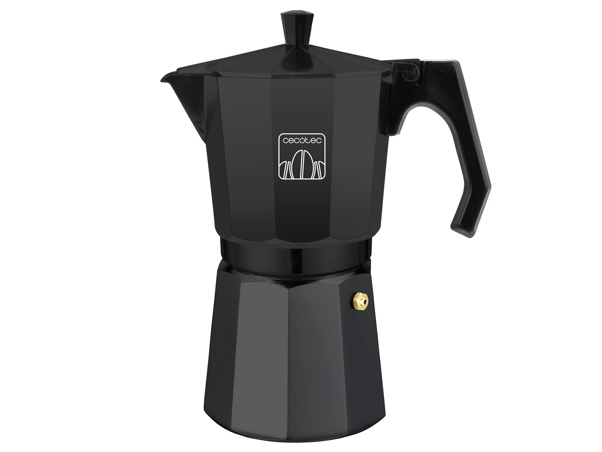 cafetera Italiana MokClassic 1200 Black. Fabricada en Aluminio Fundido Hacer café con el Mejor Cuerpo y Aroma, para 12 Tazas de café