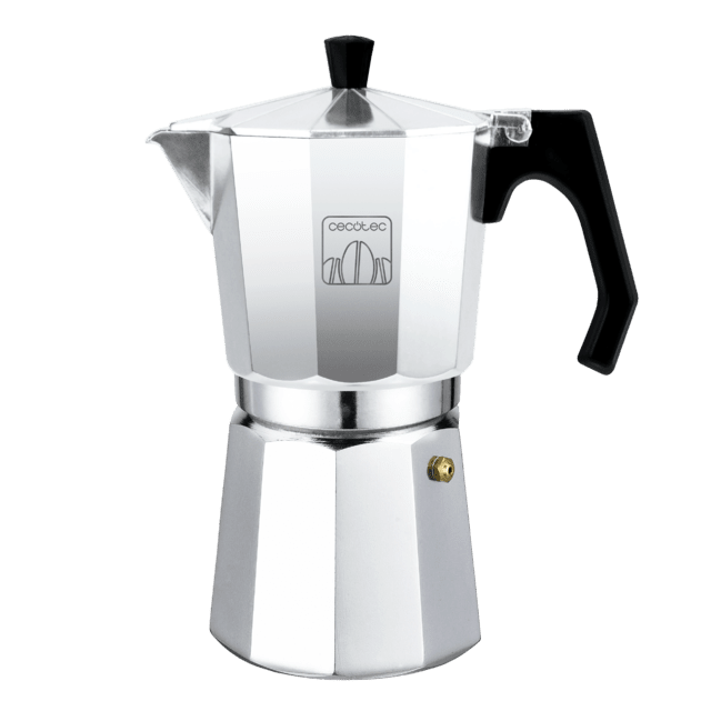 Italienische Kaffeemaschine Mokclassic aus Aluminiumguss für Kaffee mit dem besten Körper und Aroma (Mokclassic 300, Shiny)