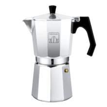 MokClassic 600 Shiny. cafetera Italiana Fabricada en Aluminio Fundido, Apta para Diferentes Tipos de Cocina, para 6 Tazas de café