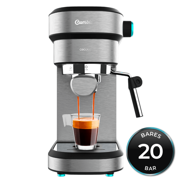 Cafetera Express CECOTEC Cafelizzia 890 Gray 20 bares vista frontal