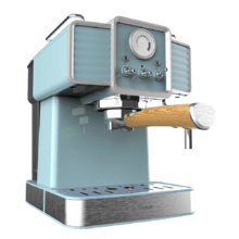 Cecotec Power Espresso 20 Tradizionale Light Blue per espresso e cappuccino, sistema di riscaldamento rapido mediante Thermoblock, manometro PressurePro e montalatte orientabile.