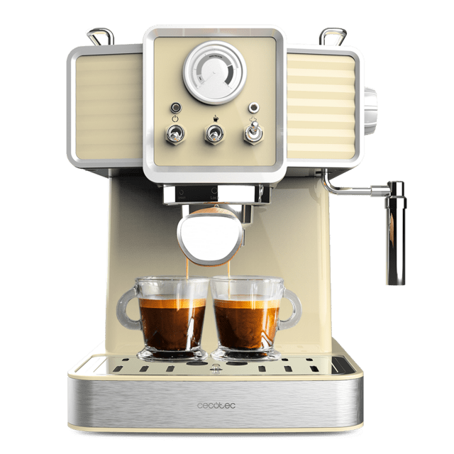 Espresso-Kaffeemaschine Power Espresso 20 Tradizionale Light Yellow mit  20 bar und Thermoblock
