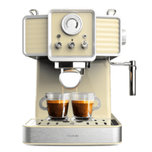 Espresso-Kaffeemaschine Power Espresso 20 Tradizionale Light Yellow mit  20 bar und Thermoblock