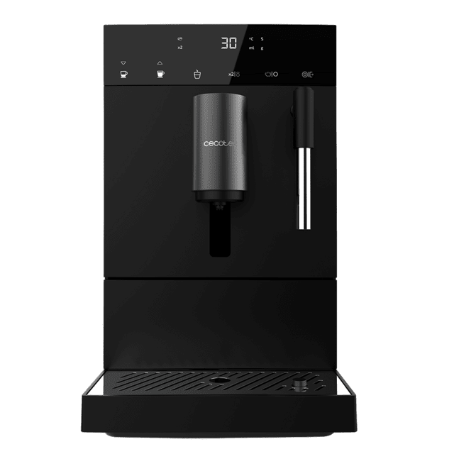 Cremmaet Compact Steam Cafetière super automatique compacte avec 19 bars, système Thermoblock et cuiseur vapeur.