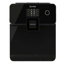 Machine à café super automatique Power Matic-ccino 8000 Touch Nera S Series qui moud le café avec réservoir à lait et écran tactile interactif. Préparez un cappuccino d'une simple pression sur un bouton. Café entièrement personnalisable. Technologie ForceAroma avec 19 bars de pression.