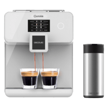 Power Matic-ccino 8000 Touch Bianca S Series machine à café superautomatique qui moud le café avec réservoir à lait. Ecran tactile interactif. Préparation du cappuccino par simple pression d'un bouton. Café entièrement personnalisable. Technologie ForceAroma avec une pression de 19 bars.