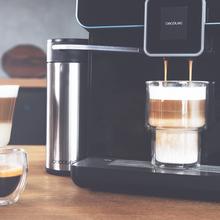 Macchina del caffè superautomatica Power Matic-ccino 9000 Serie Nera S con serbatoio del latte per i migliori espresso e cappuccini con un semplice tocco.