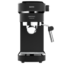 Cafelizzia 790 Black para espressos y Cappuccino. Cafetera Espresso con Sistema de rápido Calentamiento, 20 Bares, Modo Auto para 1 y 2 cafés, vaporizador orientable,depósito 1,2 litros