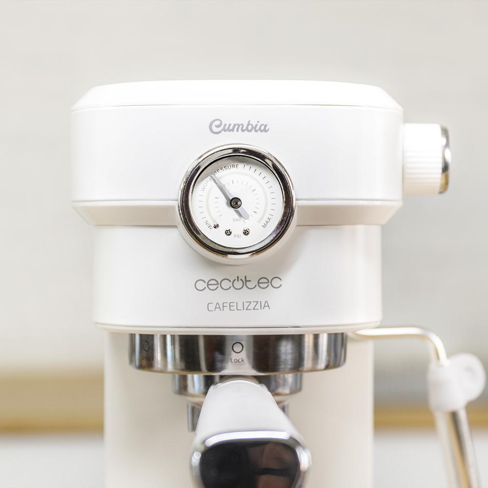 Cafetera Espresso Cafelizzia 790 White Pro.Sistema Thermoblock, 20 Bares, ModoAuto 1 y 2 Cafés, Vaporizador Orientable, Conducto de Agua para Infusiones