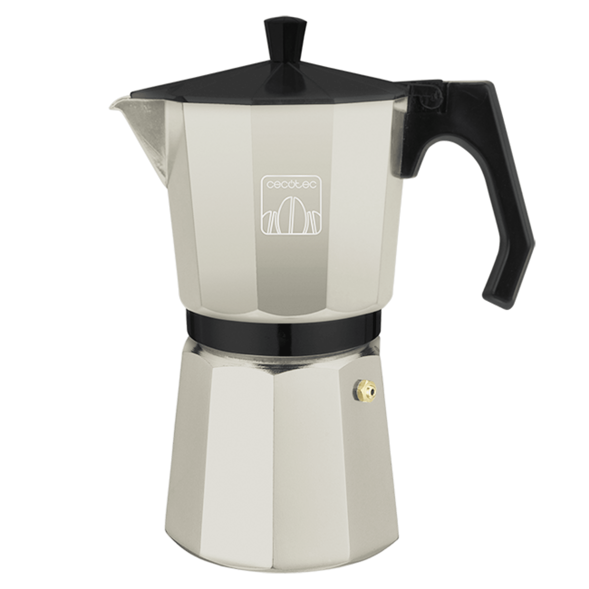 Cafetière Italienne Cumbia Mokclassic 600 - 450 Ml (9 Tasses), Aluminium Beige, Compatible Induction (filtre Inox) - 10