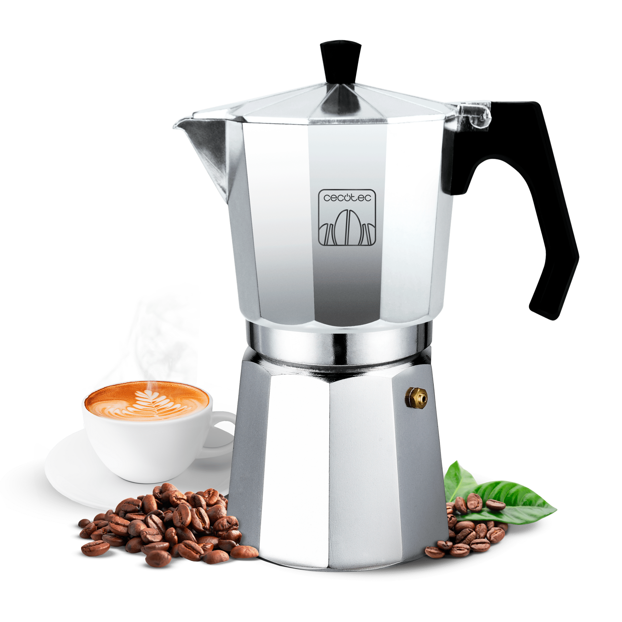 Monix Induction Express - Cafetera italiana inducción, aluminio, capacidad  9 tazas, color plata : : Hogar y cocina