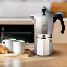 Caffettiera Cumbia Mokclassic 900 Shiny. In alluminio pressofuso, adatta a tutti i tipi di cucine, per 9 tazze di caffè