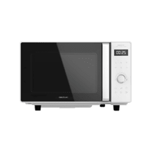 GrandHeat 2500 Flatbed Touch White. Microondas sin Plato Digital de 800 W, Capacidad 25 L, Panel de Control Táctil, 8 Funciones Preconfiguradas, Temporizador, Bloqueo de Seguridad