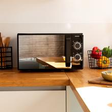 Grandheat 3140 Mirror Microondas de 20 litros de capacidad con grill, con revestimiento Anti-Dirt iTech y tecnología 3DWave.