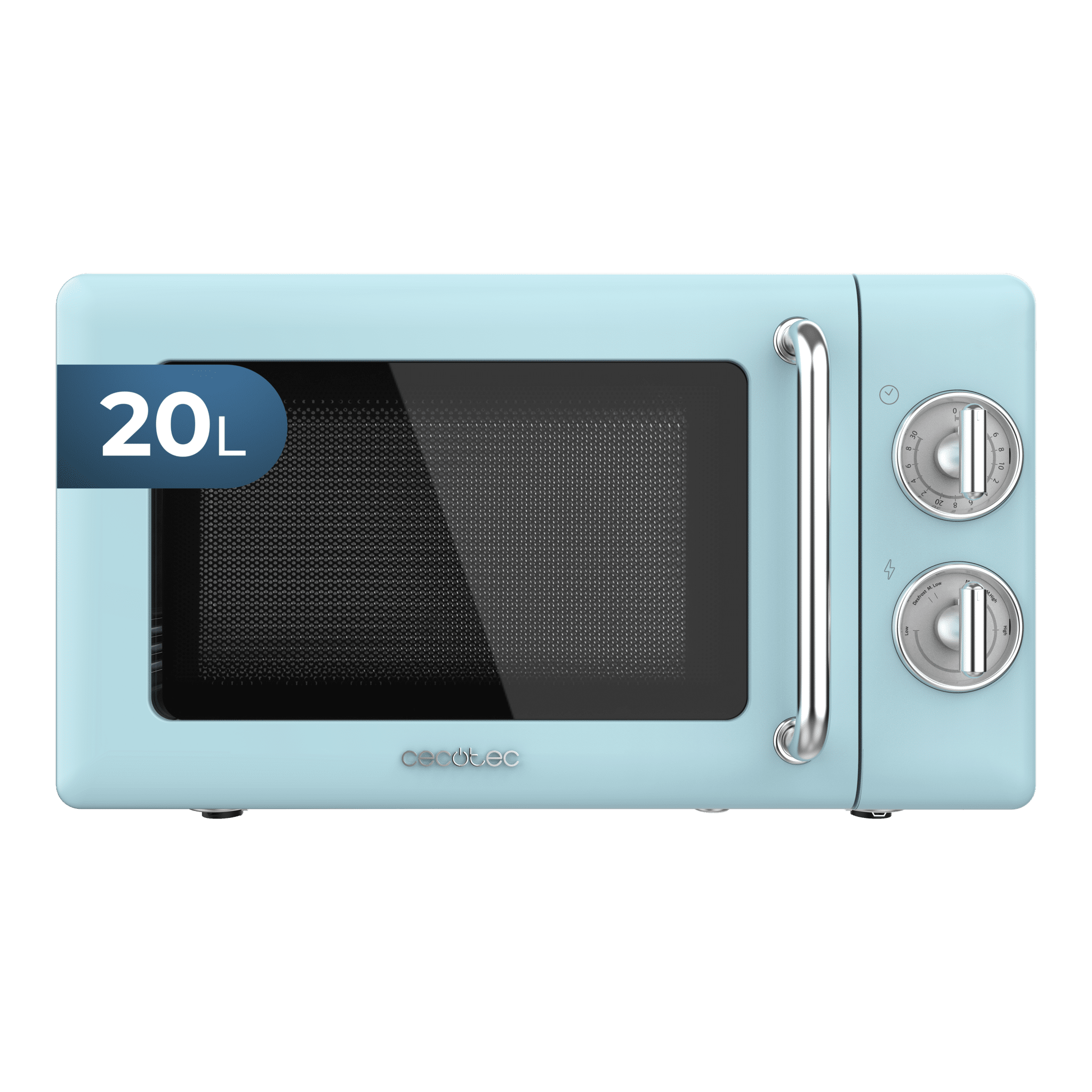 ProClean 3010 Retro Blue ProClean 3010 Retro Blue Mechanische Mikrowelle von 20 L und 700 W.