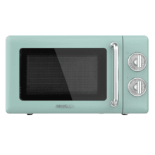 ProClean 3110 Retro Green Micro-onde mécanique avec grill de 20 L et 700 W.