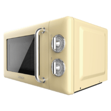 ProClean 3110 Retro Yellow Micro-onde mécanique avec grill de 20 L et 700 W.