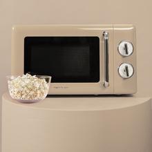 ProClean 3110 Retro Beige Micro-onde mécanique avec grill de 20 L et 700 W.