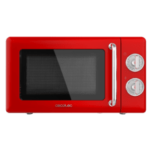 ProClean 3110 Retro Red Micro-onde mécanique avec grill de 20 L et 700 W.