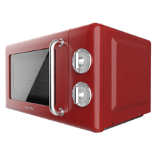 ProClean 3110 Retro Red Micro-onde mécanique avec grill de 20 L et 700 W.