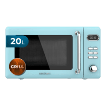 ProClean 5110 Retro Blue Microondas digital con grill de 20 L y 700 W.