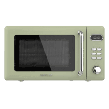 ProClean 5110 Retro Green Microondas digital con grill de 20 L y 700 W.