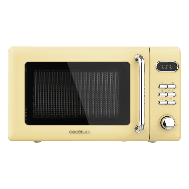 ProClean 5110 Retro Yellow Micro-ondas digital com grill de 20 l e 700 W.