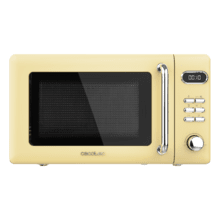 Micro-ondes ProClean 5110 Retro Yellow Digital avec grill de 20 L et 700 W.