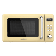Micro-ondes ProClean 5110 Retro Yellow Digital avec grill de 20 L et 700 W.