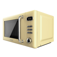 ProClean 5110 Retro Yellow Microwaves Digital mit Grill von 20 L und 700 W.