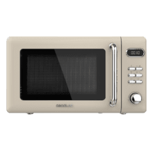 ProClean 5110 Retro Beige Micro-ondas digital com grill de 20 l e 700 W.