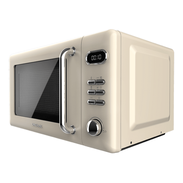ProClean 5110 Retro Beige Microondas digital con grill de 20 L y 700 W.