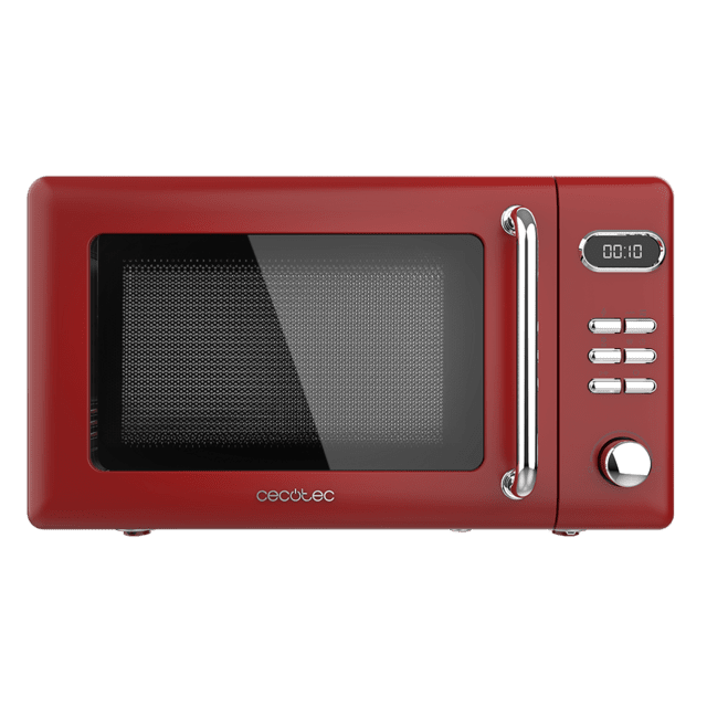 Micro-ondes ProClean 5110 Retro Red Digital avec grill de 20 et 700 W.