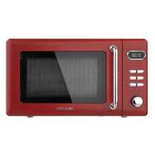 ProClean 5110 Retro Red Microondas digital con grill de 20 y 700 W.
