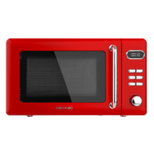 Micro-ondes ProClean 5110 Retro Red Digital avec grill de 20 et 700 W.