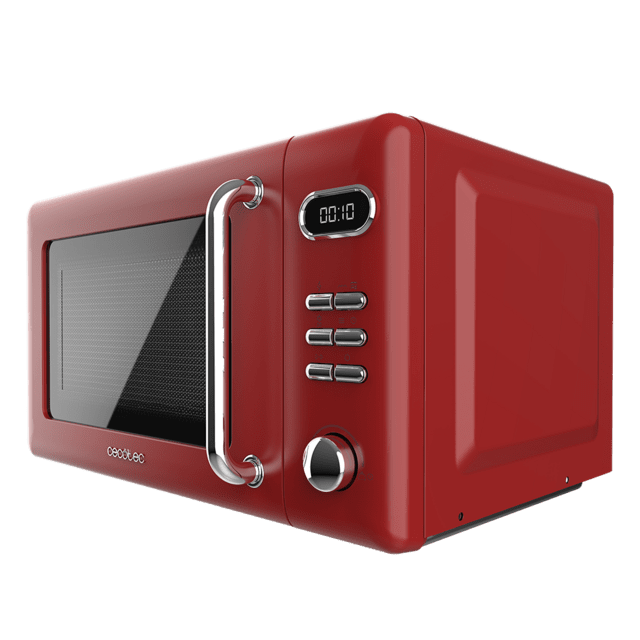ProClean 5110 Retro Red Microonde digitale con grill da 20 e 700 W.