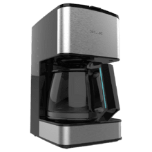 Coffee 56 Drop Cafetière idéale pour remplir 6 tasses avec une finition en acier inoxydable et un intensificateur d’arômes.