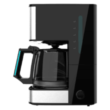 Coffee 56 Drop 6-Tassen-Tropfkaffeemaschine mit Edelstahlgehäuse und Aromaverstärker.