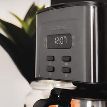 Coffee 56 Time Cafetière goutte à goutte numérique 12 tasses avec finition en acier inoxydable et intensificateur d'arôme.