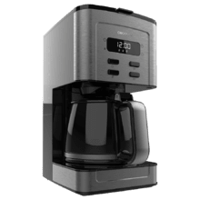 Coffee 56 Time Cafetière numérique idéale pour remplir 12 tasses avec une finition en acier inoxydable et un intensificateur d’arômes.