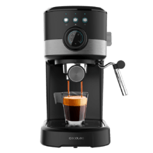 Power Espresso 20 Pecan Pro Cafetera espresso con 20 bares con vaporizador.