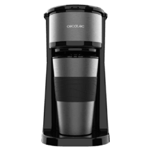 Caffettiera a goccia Coffee 66 Drop & Go con thermos portatile con finitura in acciaio inossidabile e intensificatore di aroma.