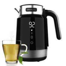 Cecotec Bouilloire ThermoSense 400 Black Woody 1,7 L de capacité