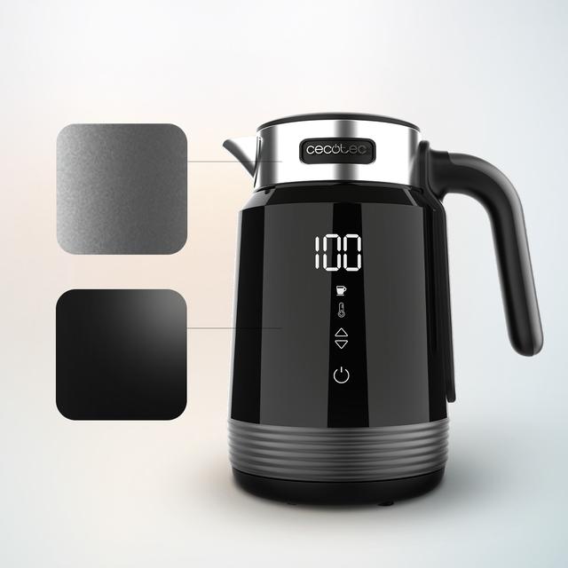 ThermoSense 600 Touch Black Wasserkocher mit 1,7 Liter Fassungsvermögen, Bpa-frei und 2200 W.