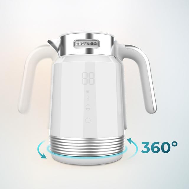 ThermoSense 600 Touch White Wasserkocher mit 1,7 Liter Fassungsvermögen, Bpa-frei und 2200 W.