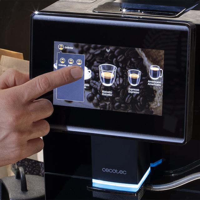 Cremmaet Touch OCS 19-Bar-Touch-Screen-Kaffeevollautomat mit Thermoblock-System.