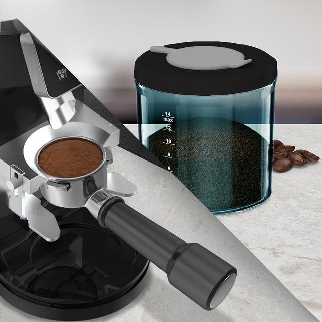SteelMill Touch Molinillo eléctrico de café de acero inoxidable con 200 W y 30 niveles de molienda.