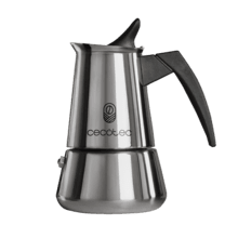 Piccolina 200 Italienische Kaffeemaschine aus hochwertigem Edelstahl, ideal für 2 Tassen Kaffee.